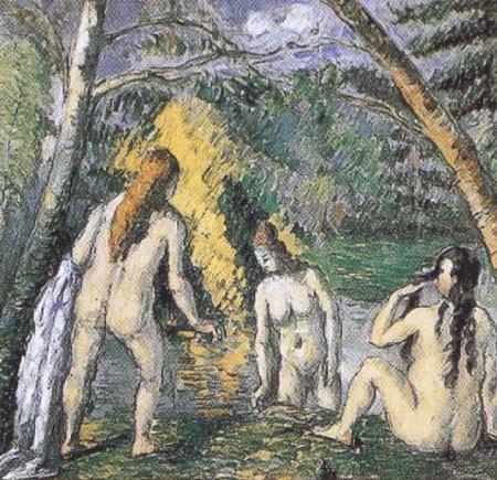 Paul Cezanne Three Bathers (mk35) oil painting image